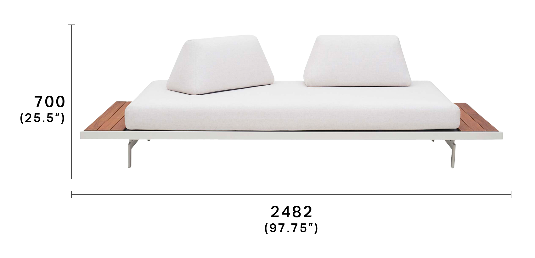 Plateau Outdoor Sofa King Living King Living